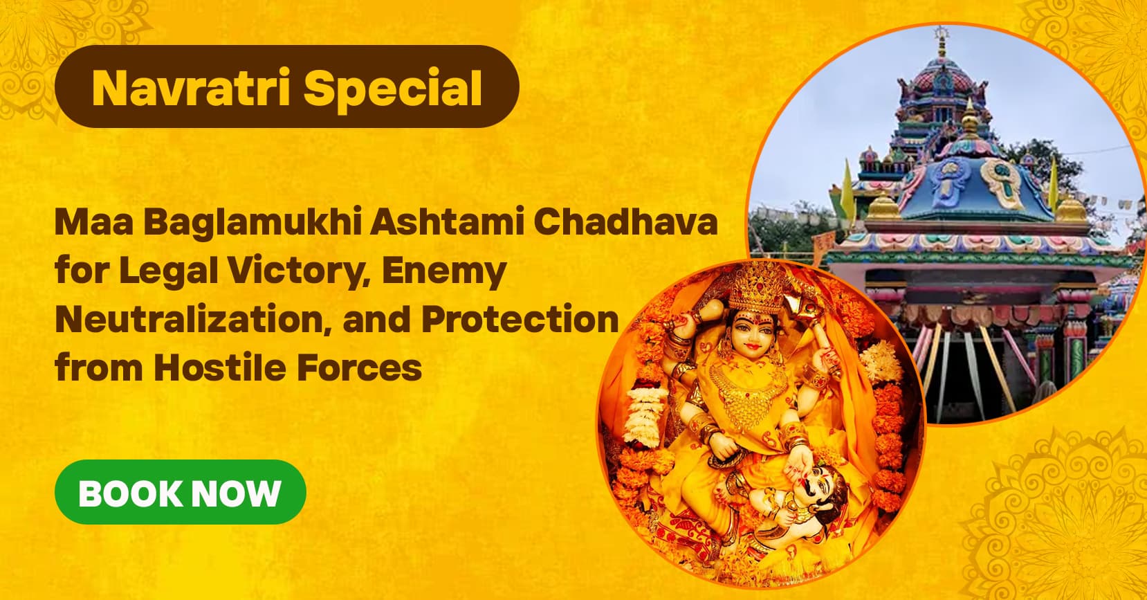 Maa Baglamukhi Legal Victory and Enemy Protection Special Chadhava on Purnima